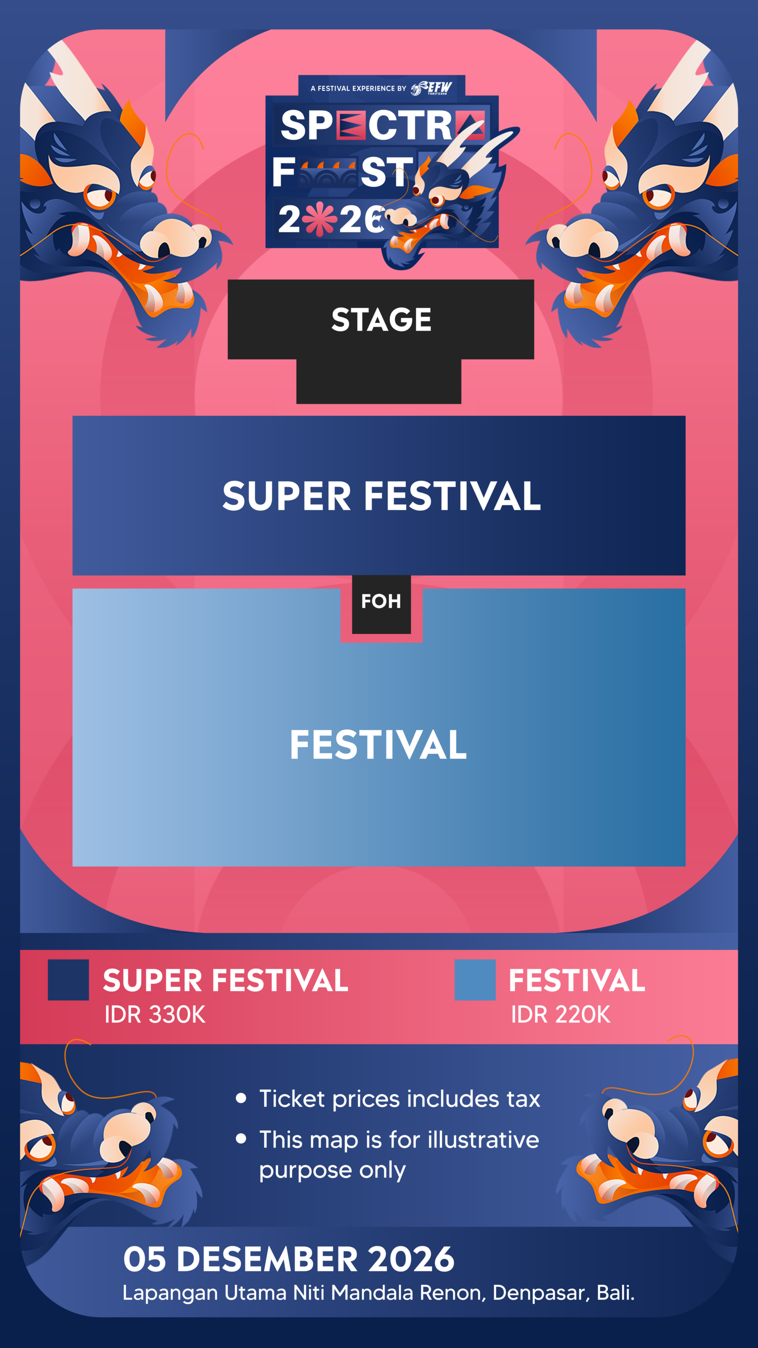 Seat Map Spectra Fest 2026